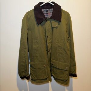 Allen Edmonds Olive Jacket with Brown Collar